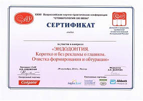 Сертификат Ремез Галина Александровна